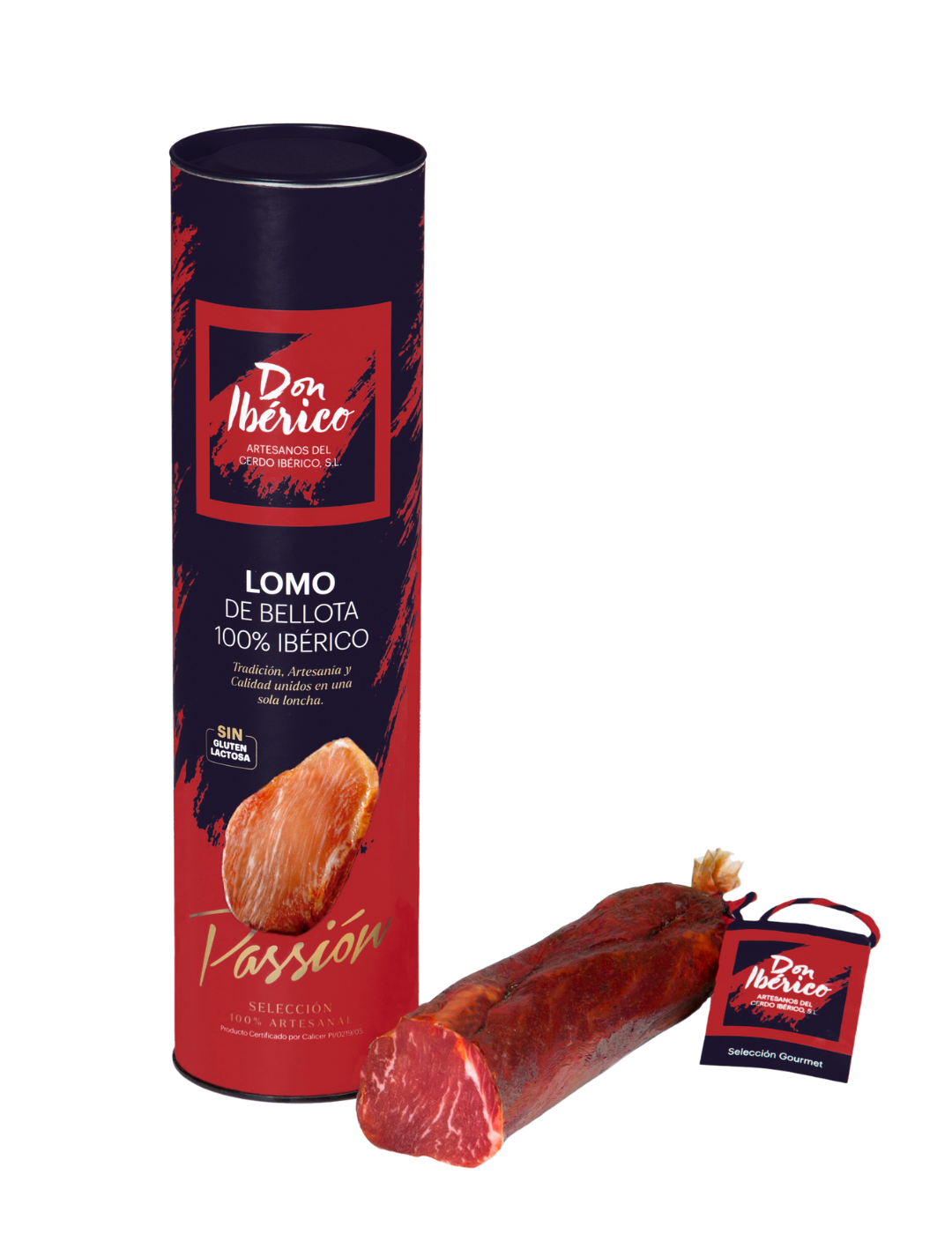 Media Caña de Lomo de Bellota 100% Ibérico en Tubo