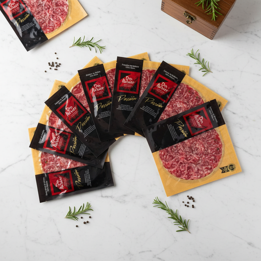 Estuche Gourmet de Sobres - 10 sobres de embutidos ibéricos premium loncheados a cuchillo
