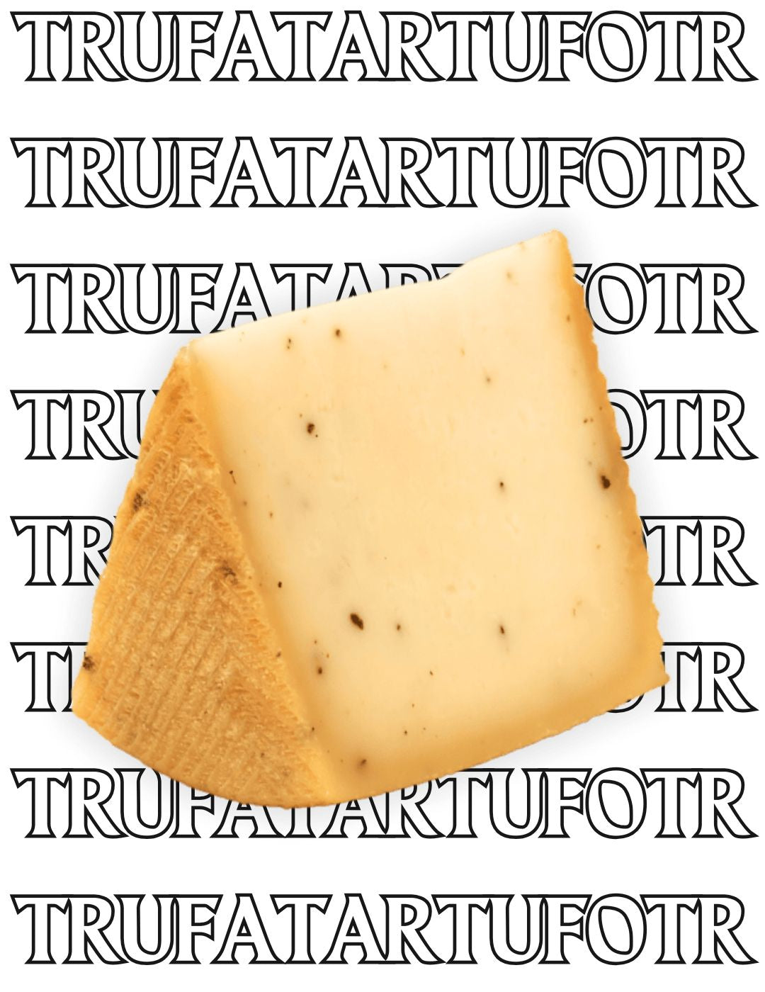 Queso de oveja curado al Tartufo (con TRUFA) -Cuña 250gramos